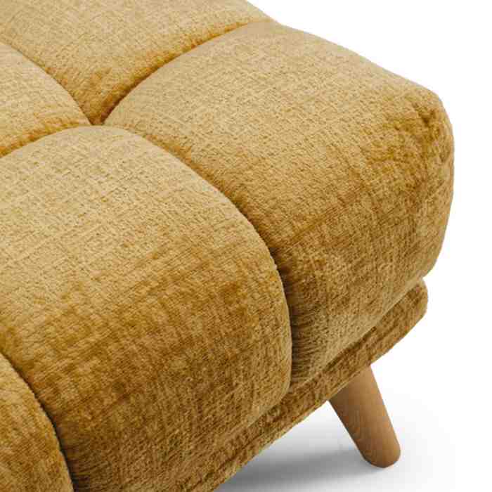 Towelie 3 Seater & Footstool Dijon Yellow - Paulas Home & Living
