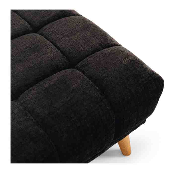 Towelie 3 Seater & Footstool Panther Black - Paulas Home & Living
