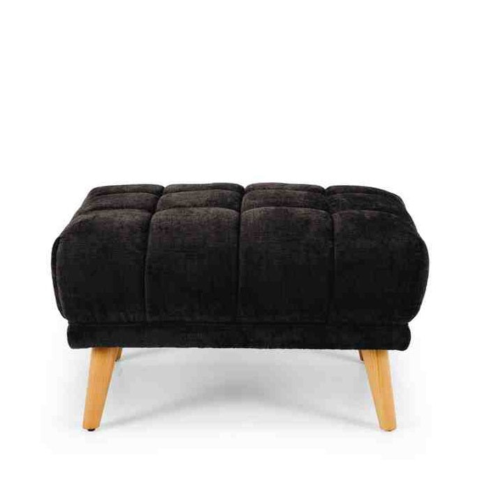 Towelie 3 Seater & Footstool Panther Black - Paulas Home & Living