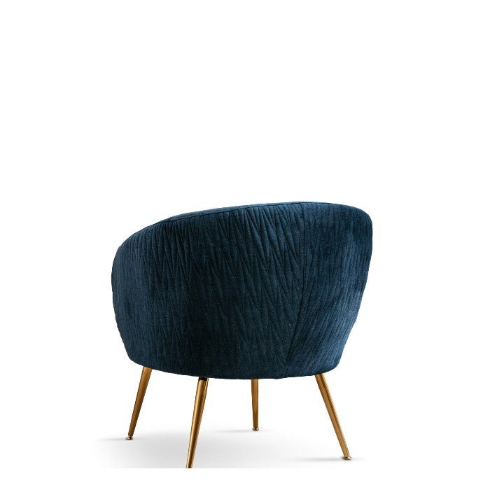 Tribeca Chair - Deep Ocean Velvet - Paulas Home & Living