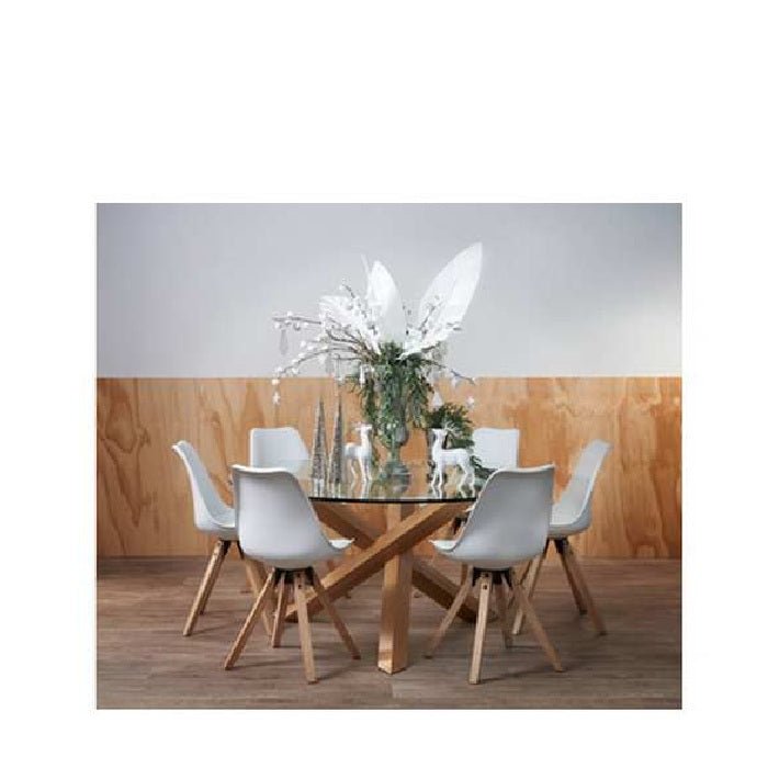 Tripod Dining Table - Oak Base - 1500dia - Paulas Home & Living