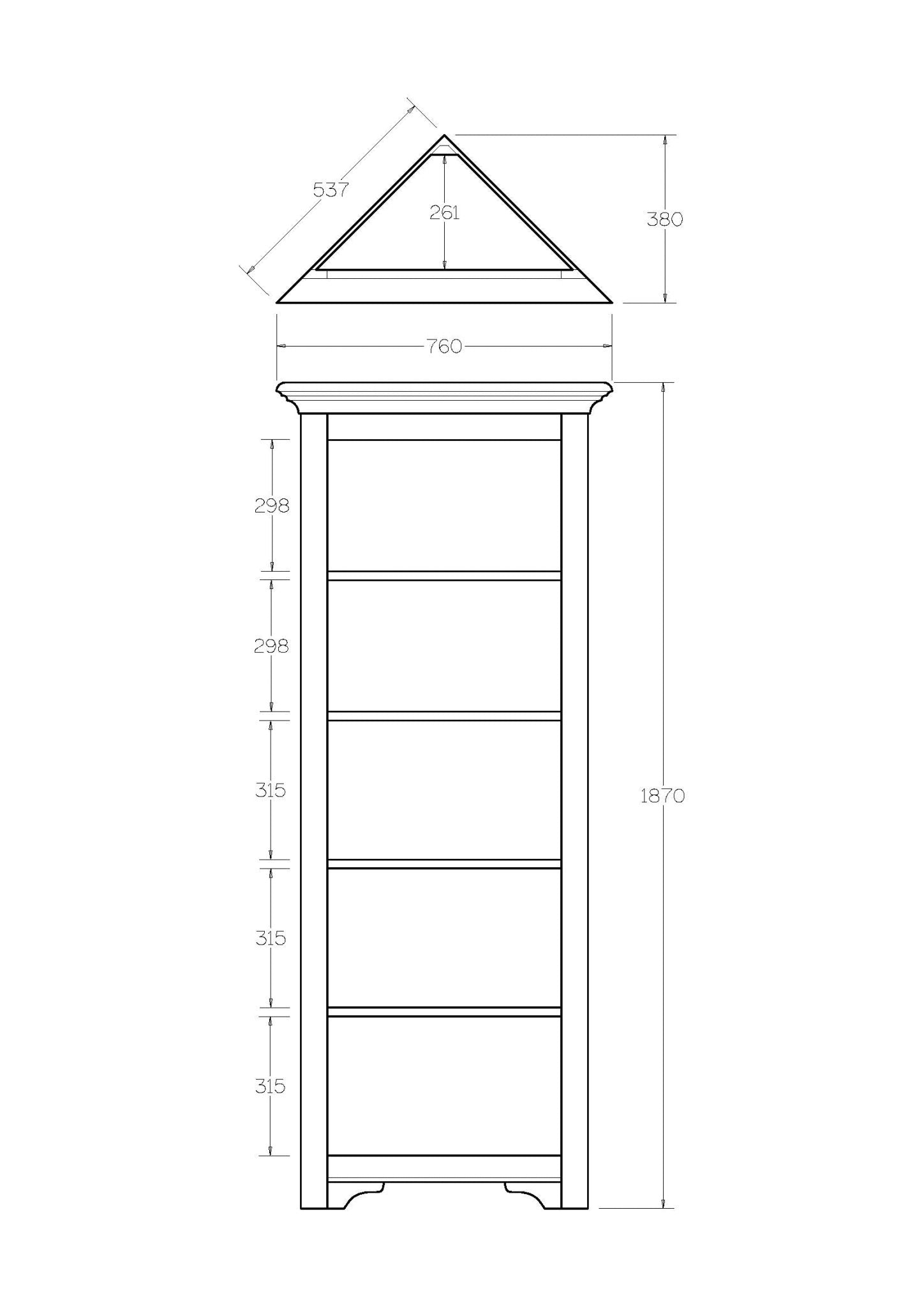 Villager Corner Shelf - Paulas Home & Living