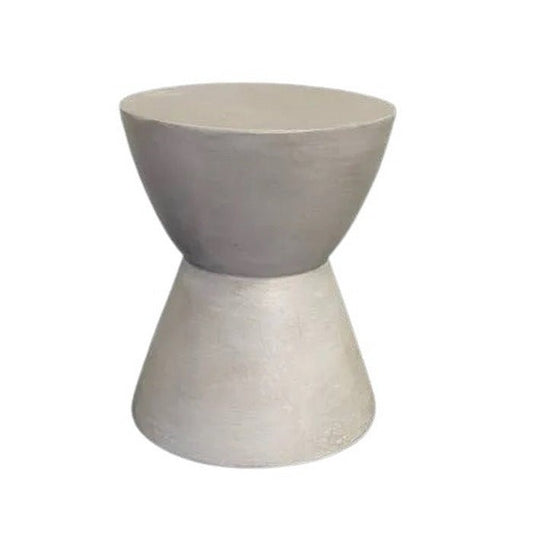Westside Round Accent Table - Stone Fibre Cement - Paulas Home & Living