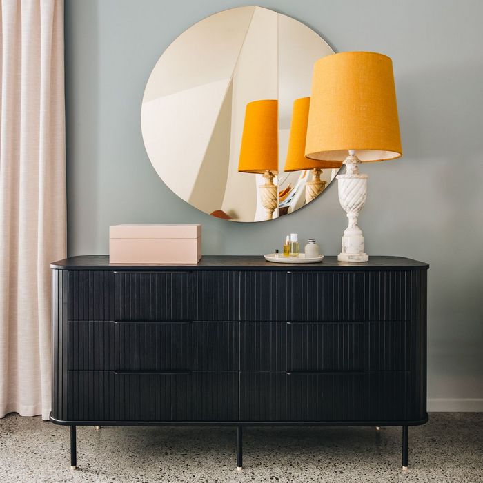 Anders Dresser - 6 Drawer (Black Oak) - Paulas Home & Living