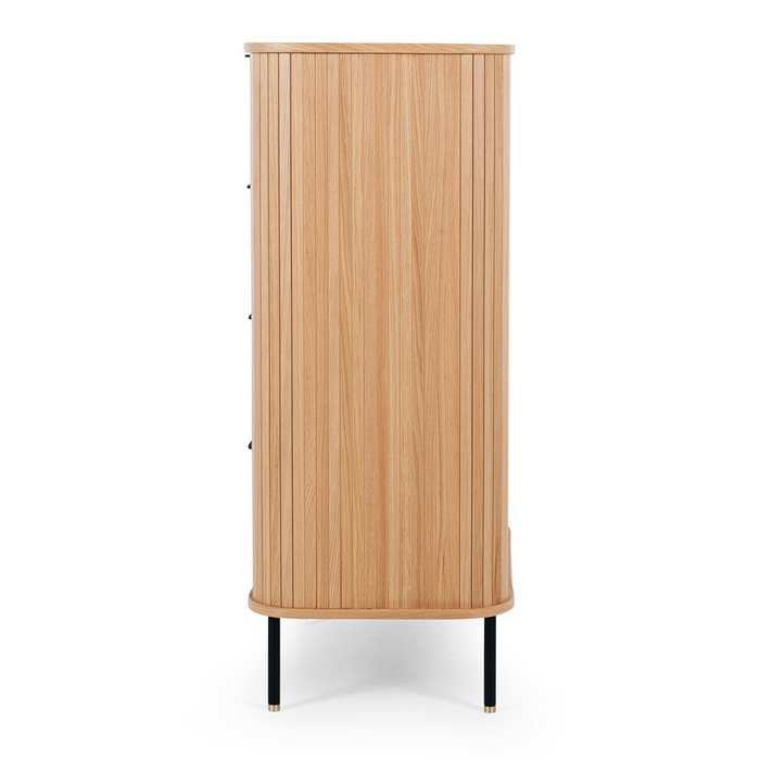 Anders Tallboy - 4 Drawer (Natural Oak) - Paulas Home & Living