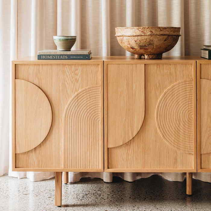 Arc Sideboard - Natural - 2000w - Paulas Home & Living