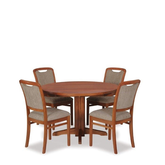 Avondale Dining Suite - Folding Dining Table and Melody Chairs - Rimu - Paulas Home & Living