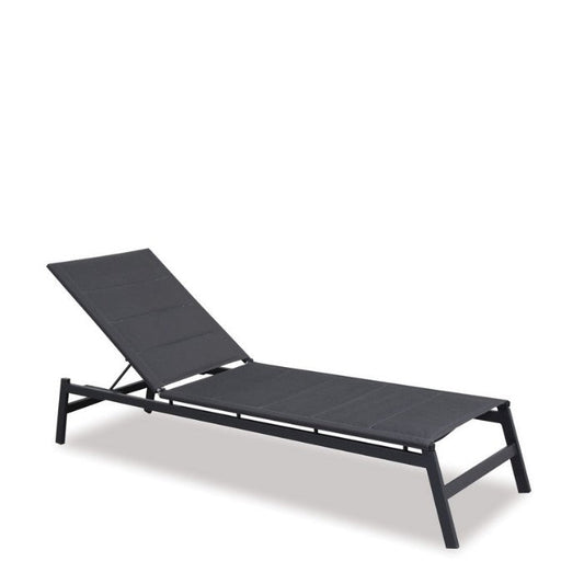 Boston Outdoor Sun Lounger - Gunmetal Grey - Paulas Home & Living