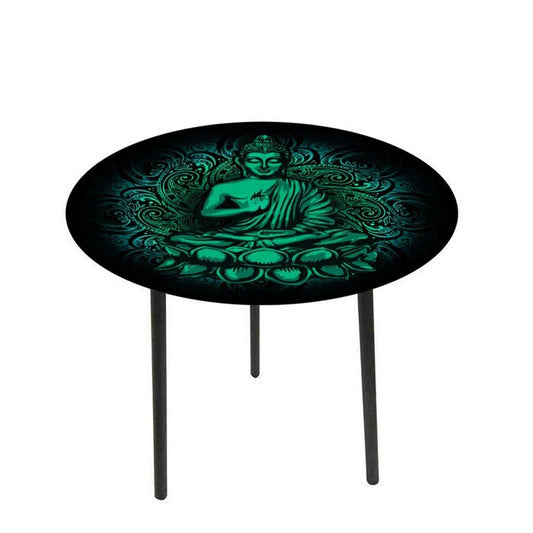 Buddha Glass Side Table - Paulas Home & Living
