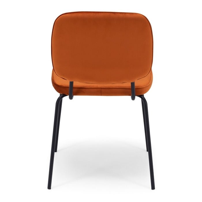 Clyde Dining Chair - Stackable - Burnt Orange - Paulas Home & Living
