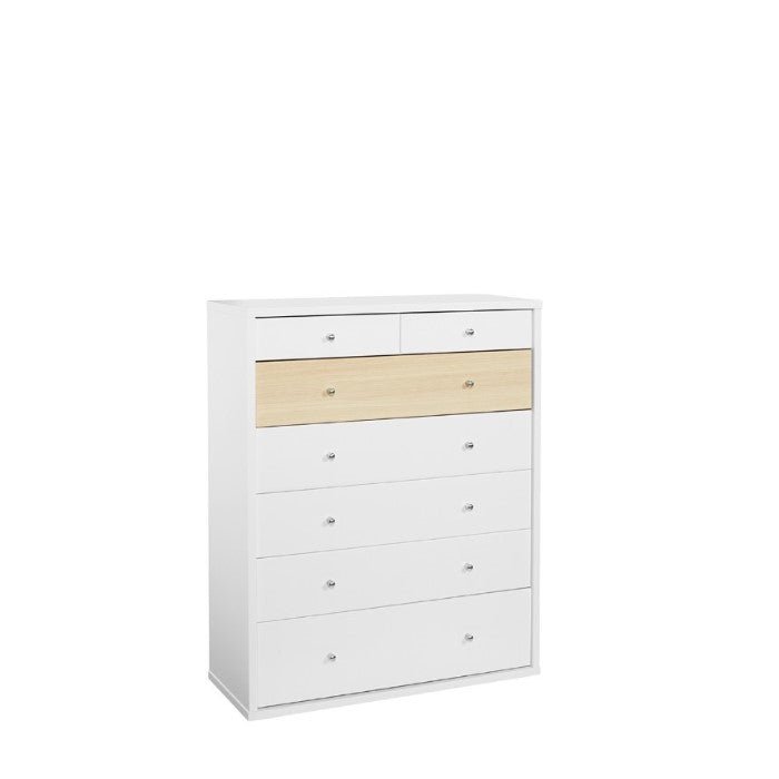 7 drawer on sale tallboy white