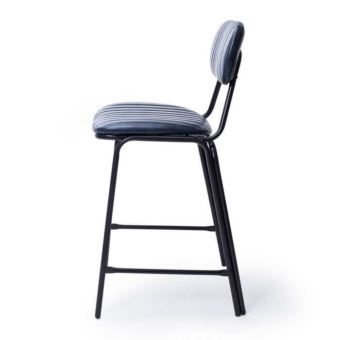 Datsun Barstool Vintage Blue PU - Paulas Home & Living
