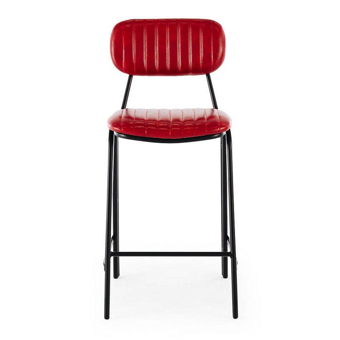 Datsun Barstool Vintage Red PU - Paulas Home & Living