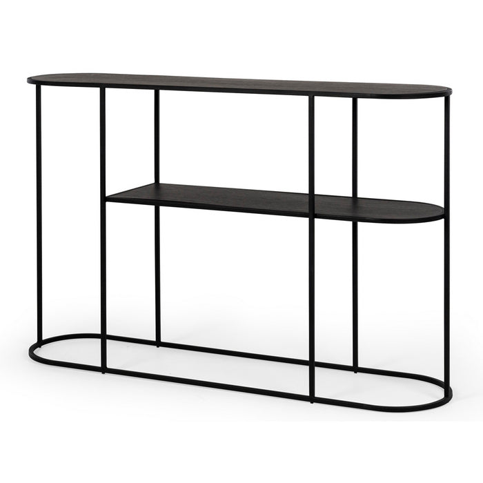 Deco Console Table - Black Oak - Paulas Home & Living