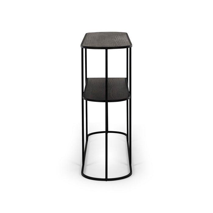 Deco Console Table - Black Oak - Paulas Home & Living