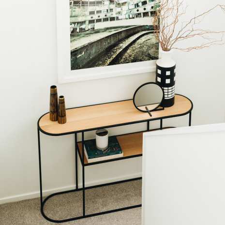 Deco Console Table - Natural Oak - Paulas Home & Living