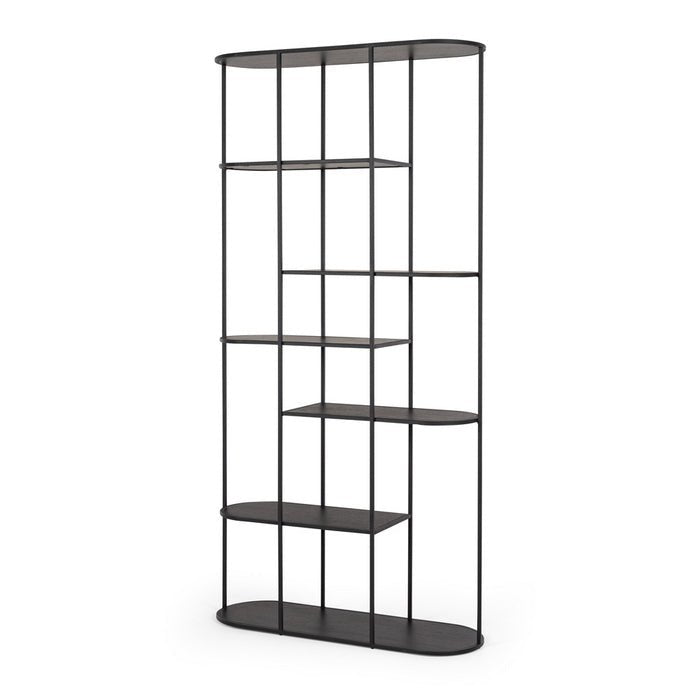 Deco Display/Bookcase - Black Oak - Paulas Home & Living