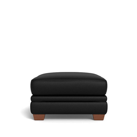 Demi Ottoman in Leather - Paulas Home & Living