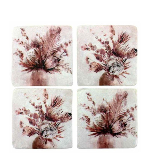 Dusty Bouquet Resin Coasters - Paulas Home & Living