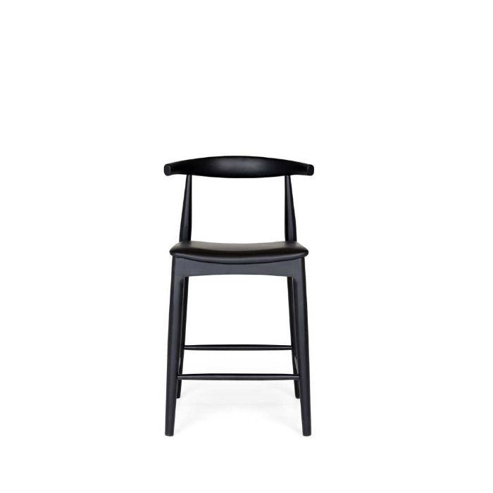 Elbow Barstool - Black Oak - Paulas Home & Living