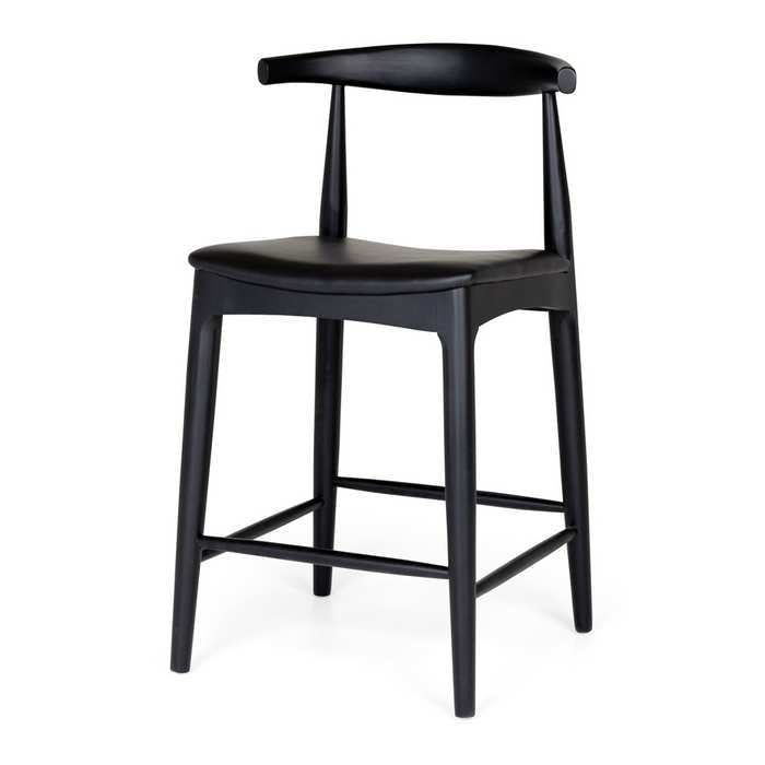 Elbow Barstool - Black Oak - Paulas Home & Living
