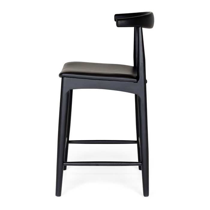 Elbow Barstool - Black Oak - Paulas Home & Living