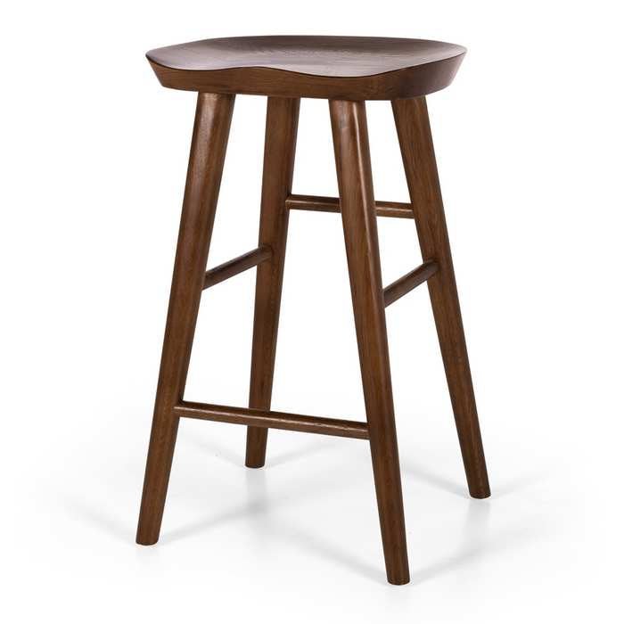 Fuji Barstool - Deep Oak - Paulas Home & Living