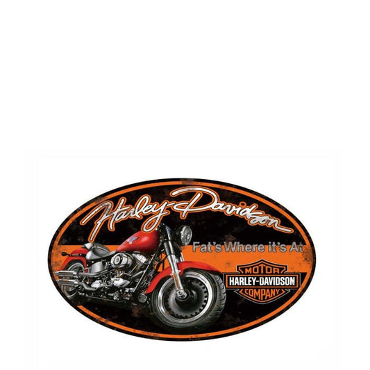 Harley Davidson Oval Sign - Paulas Home & Living
