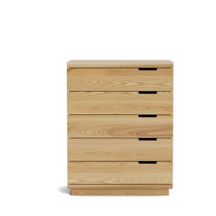 Karamea Tallboy 5 Drawer - With Cut Out (Ash) - Paulas Home & Living
