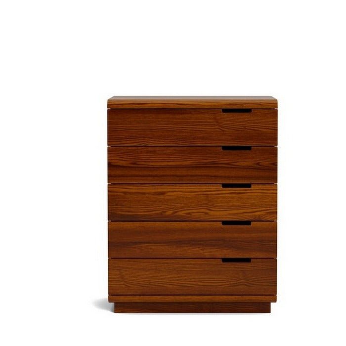 Karamea Tallboy 5 Drawer - With Cut Out (Ash) - Paulas Home & Living