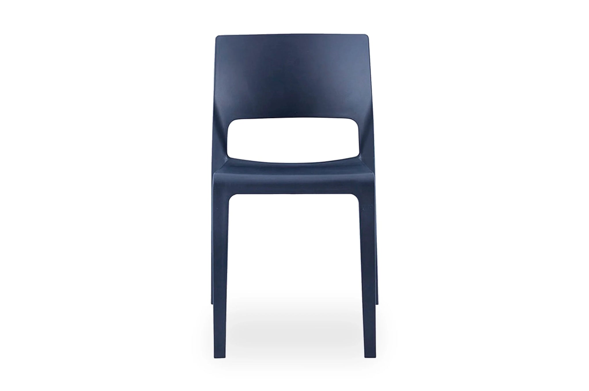 The Outdoor Stackable Lyric dining chair collection