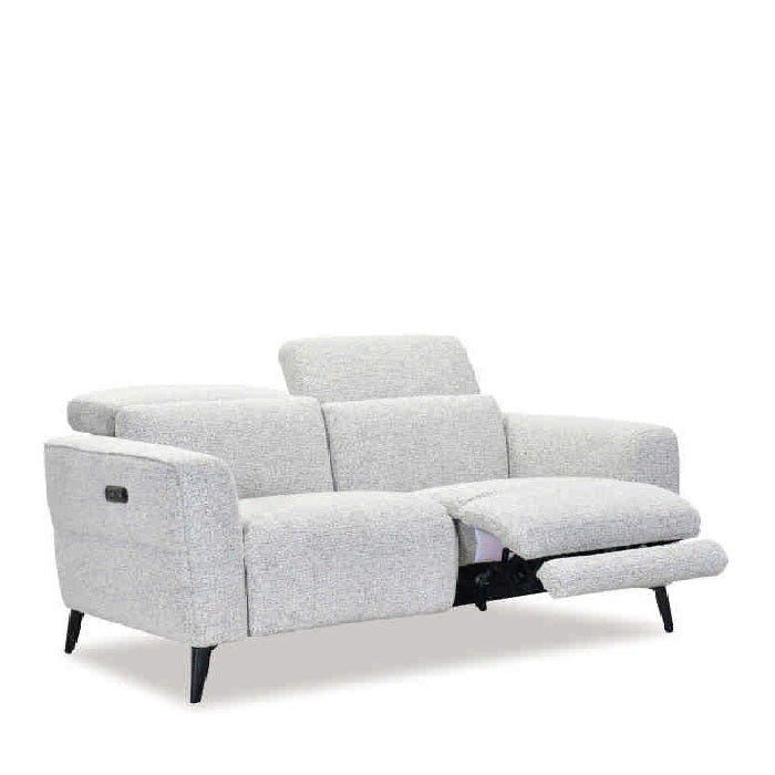 Nina 2 Seater Recliner Sofa - Milan Pepper fabric