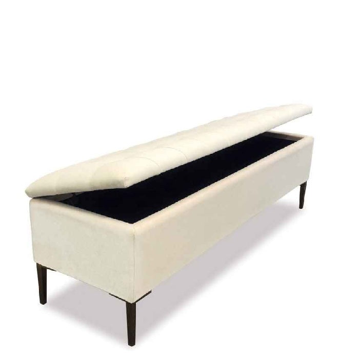 Ace Ottoman with Storage - Linen & Cotton