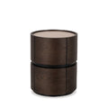 Neo 2 Dr Bedside Cabinet - Travertine Top