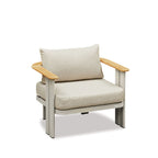 Lamont Outdoor Lounge Suite - 4 Pce (Teak arms)