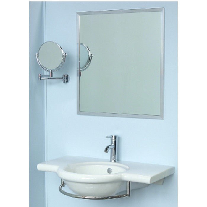 20mm Aluminium Chrome Frame Mirror with Hangers - Paulas Home & Living