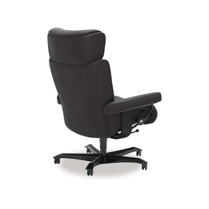 Stressless® Magic Leather Home Office Chair (Paloma Rock)