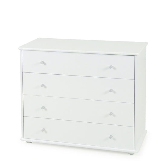 Ablaze 4 Drawer Lowboy White