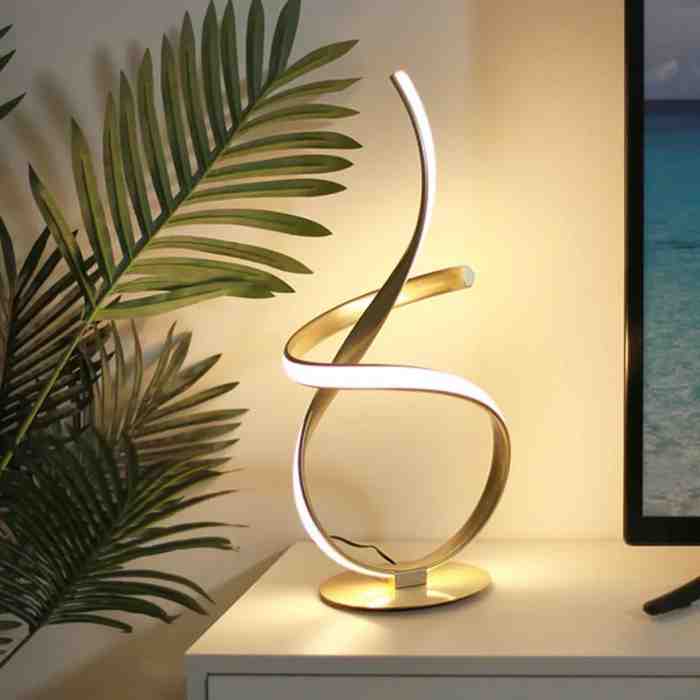 Ainhoa LED Table Lamp - Gold or Silver