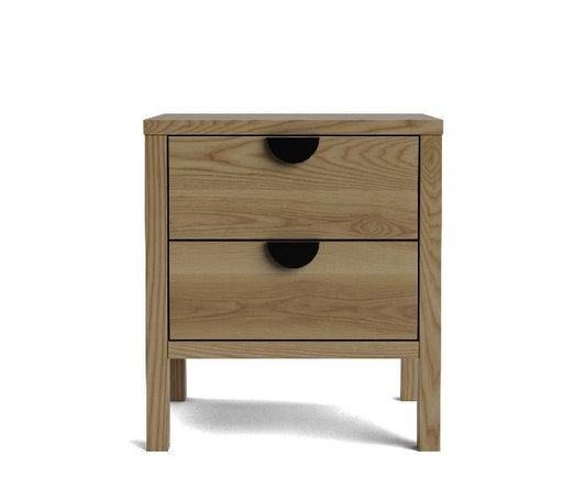 Andes 2 Drawer bedside - Ash