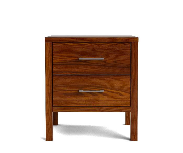 Andes 2 Drawer bedside - Ash