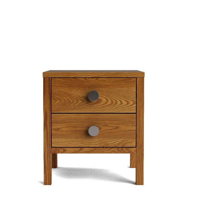 Andes 2 Drawer bedside - Ash