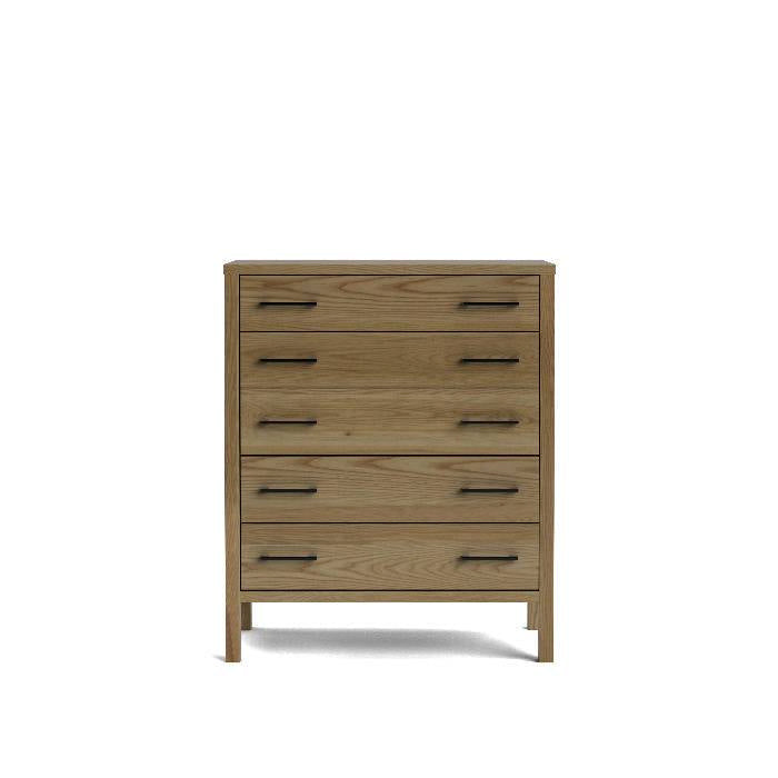 Andes 5 Drawer Tallboy - Ash