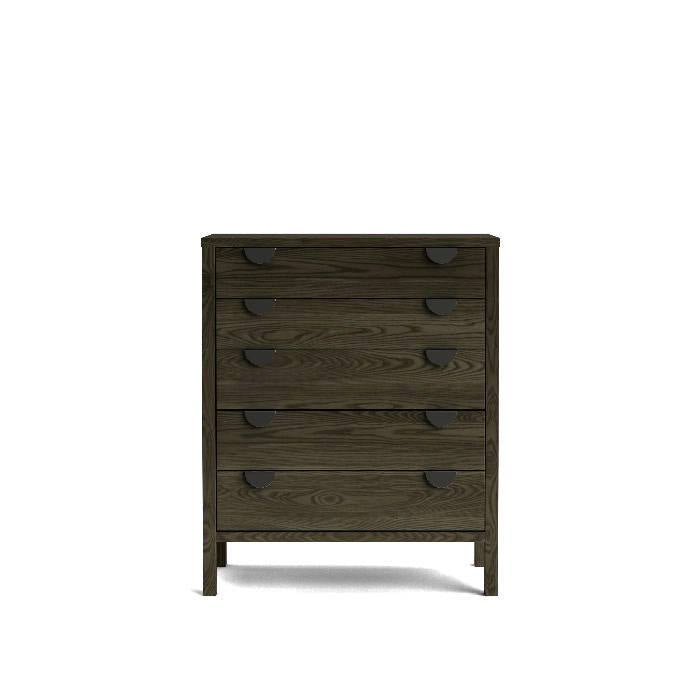 Andes 5 Drawer Tallboy - Ash