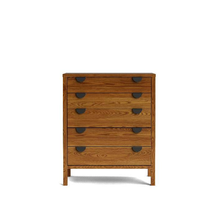 Andes 5 Drawer Tallboy - Ash