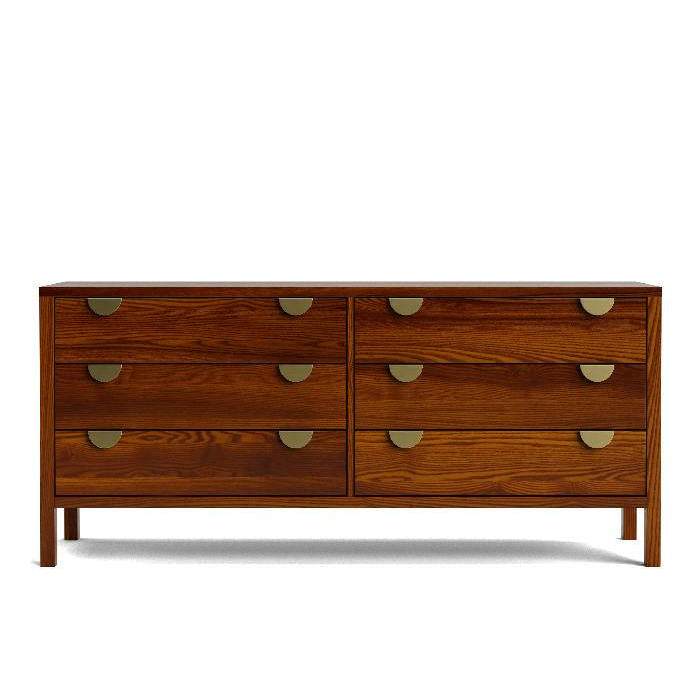 Andes 6 Drawer Lowboy Wide - Ash