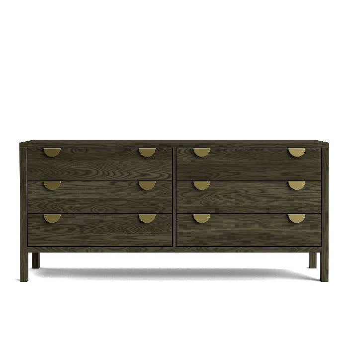 Andes 6 Drawer Lowboy Wide - Ash