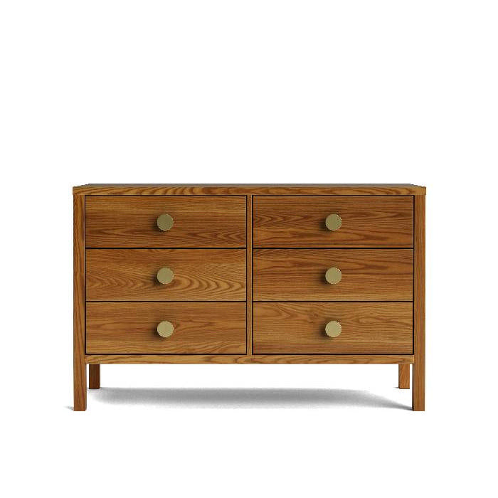 Andes 6 Drawer Lowboy - Ash