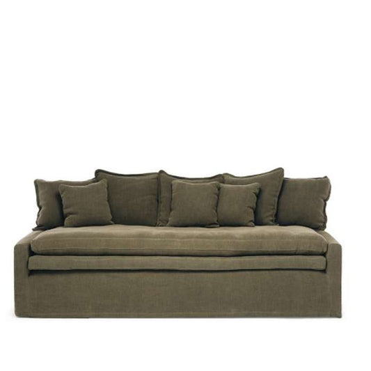 Cloud 3 Seater Slipcover Sofa or Daybed - Khaki