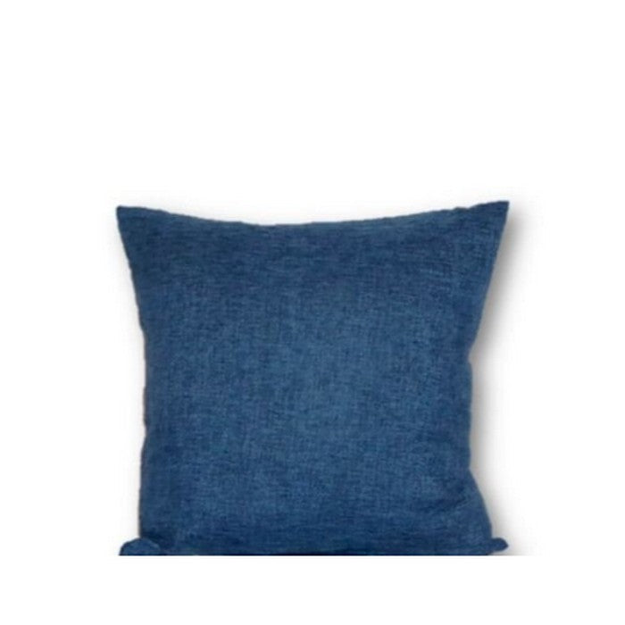 Blue Linen Look  Cushion